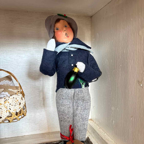 Byers' Choice Boy With Pickle