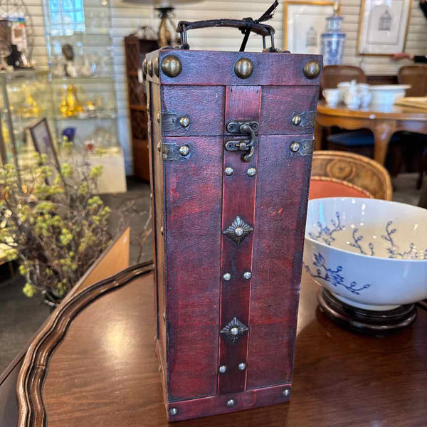 Wooden Box With Nail Heads