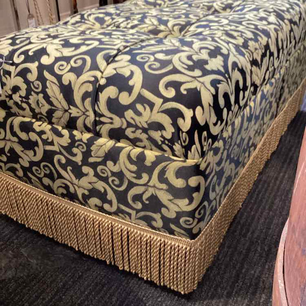 Gold & Black Ottoman