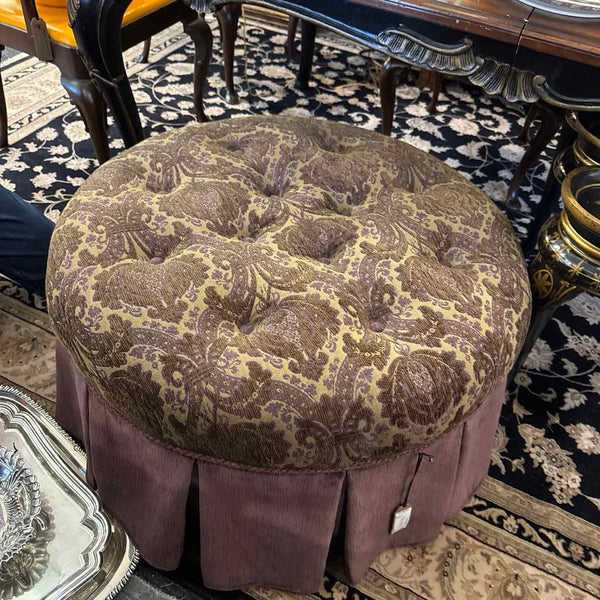 Mauve Tapestry Ottoman