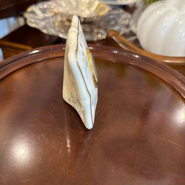 Lenox Rose Porcelain Table Clock