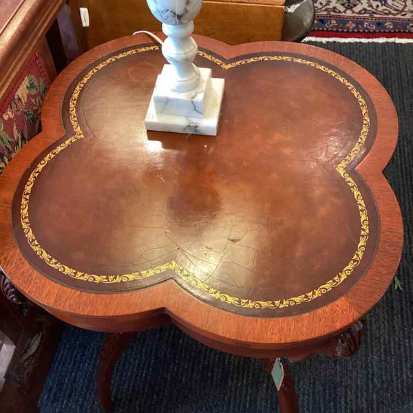 Mahogany Table With Leather Top