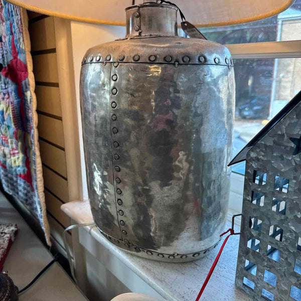 Pewter Lamp with Shade
