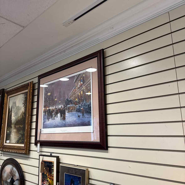 Chicago Art Institute Winter Scene Print