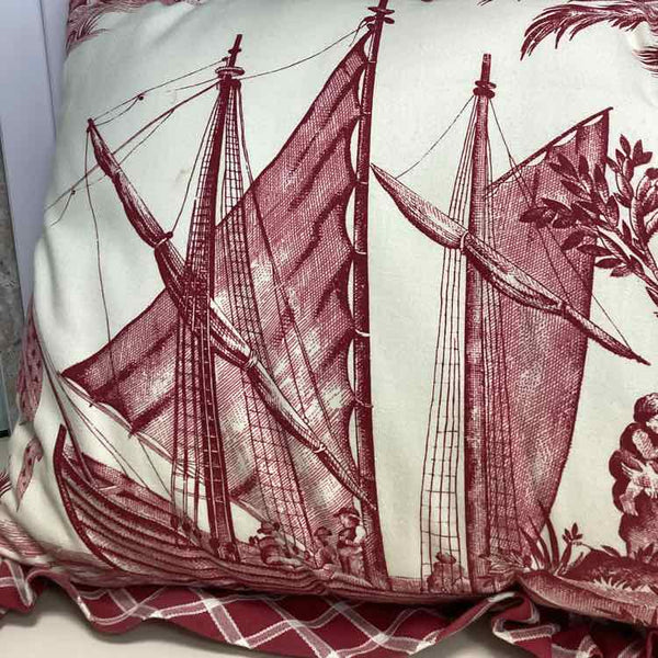 Red Nautical Pillow