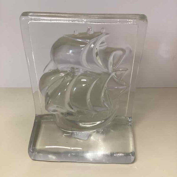 Viking Glass Nautical Bookends