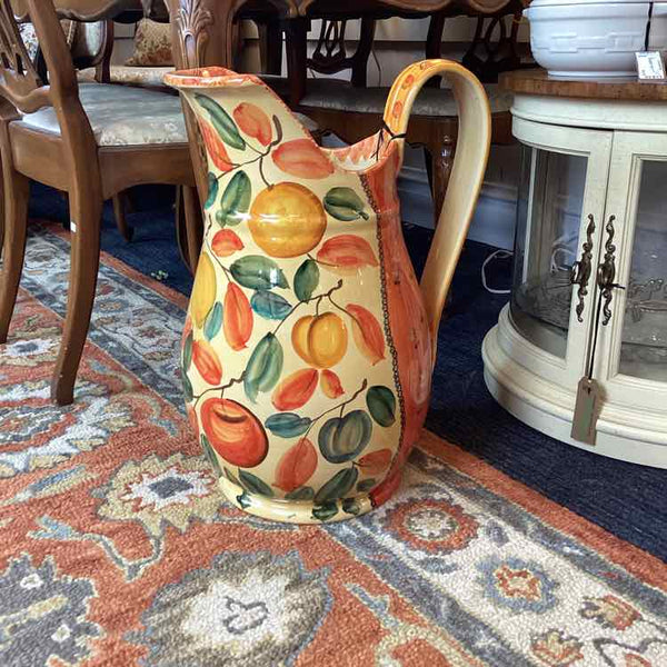Large Italian Hand Painted Pitcher