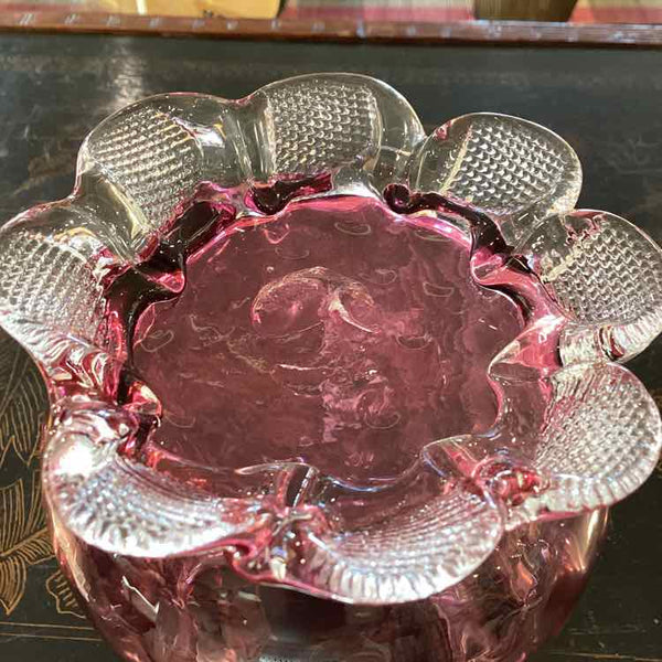 Vintage Cranberry Glass Vase