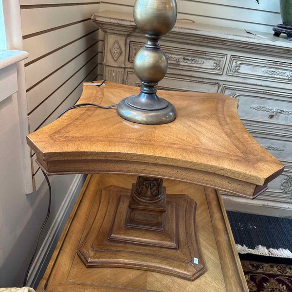 Pedestal End Table