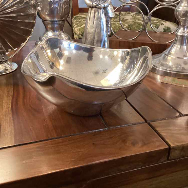 Nambe Tri-Corner Silver Bowl