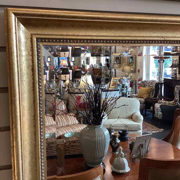 Antique Gold Beveled Mirror