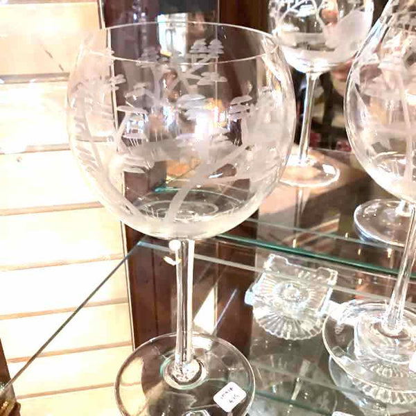 Six Safari Party Wine Glasses