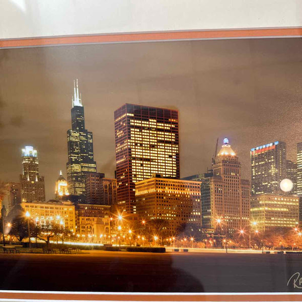 "Chicago Skyline at Night" Ron Grobert