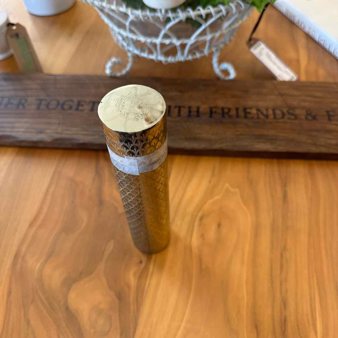 Gold Metal Match Holder