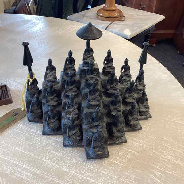 Antique Cast Iron Buddha Shrine
