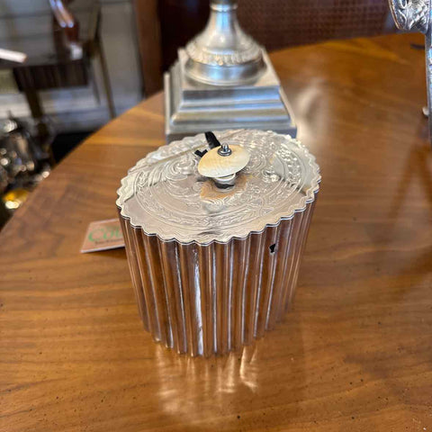 Silver Engraved Tea Caddy