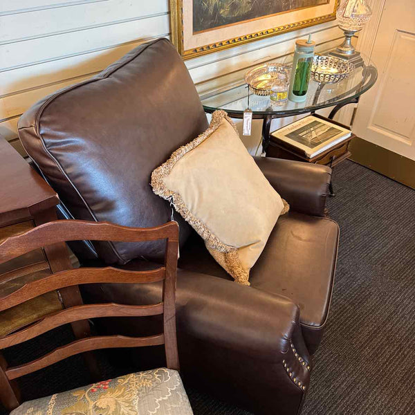 Leather-like Brown Recliner