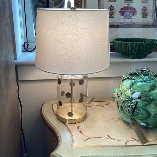 Kate Spade Lamp with Gold Dots