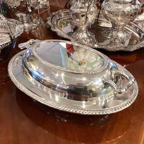 Silverplate Covered Server
