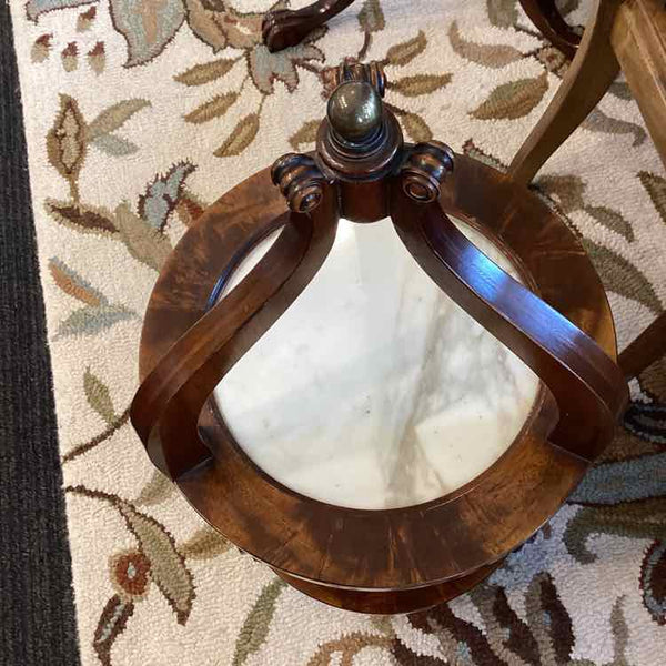 Antique Plate Server (Side Table) - 2 Marble Shelves