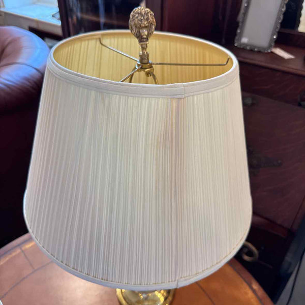 Etched Tulip Glass Lamp
