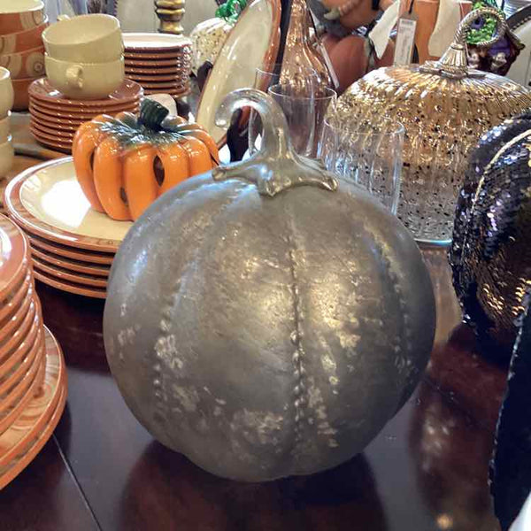 Silver Glass Pumpkin