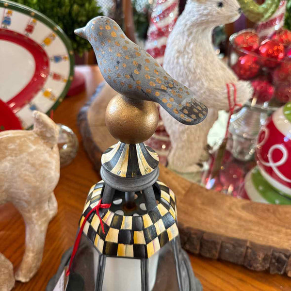 MacKenzie Childs Bird on Ball Lantern