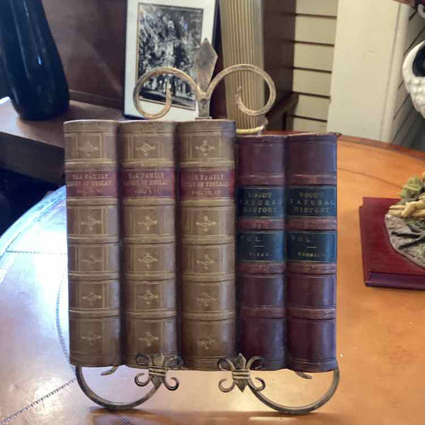 Five Faux Books with Stand