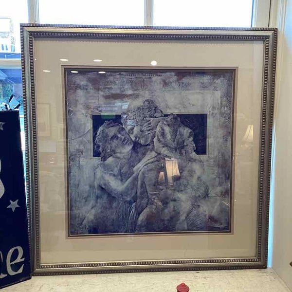"Stoic Romance" In A Silver Frame