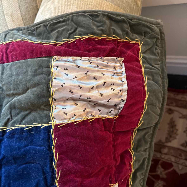 Velvet & Satin Patchwok Throw