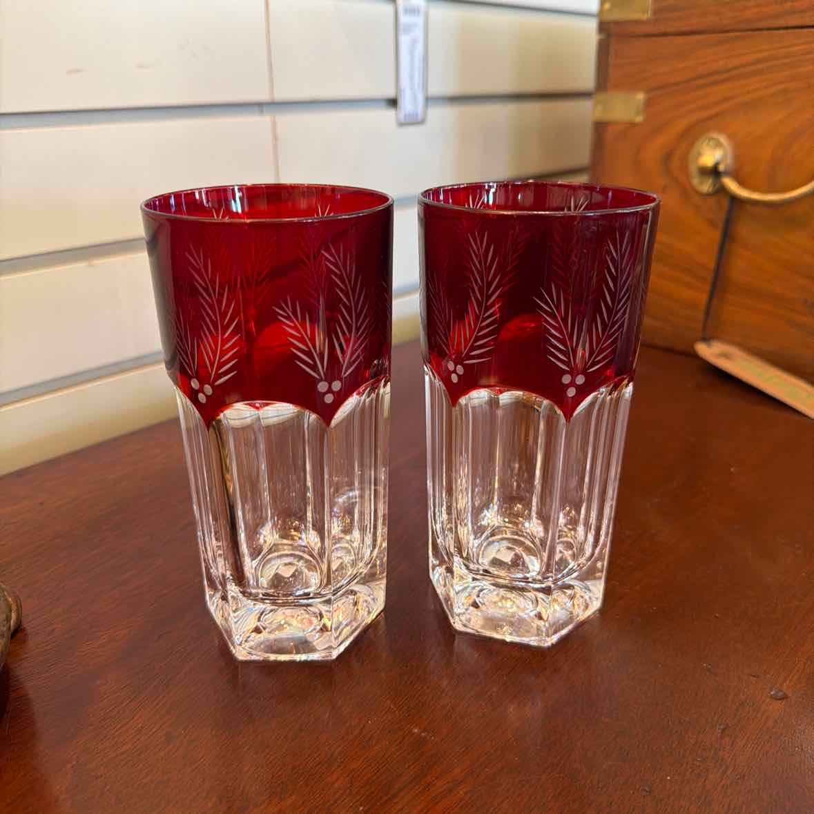 Pr. Lenox Crystal Tumblers