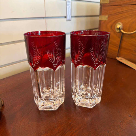 Pr. Lenox Crystal Tumblers