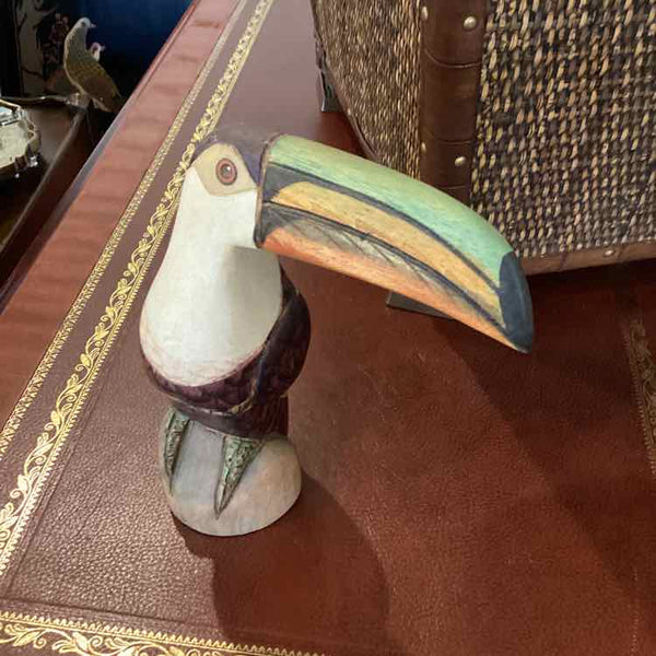 Pair of Hand Carved Toucans
