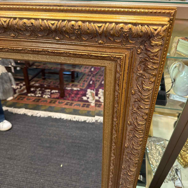 Ornate Gold Beveled Mirror