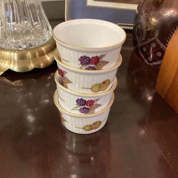 Four Royal Worcester Evesham Ramekins