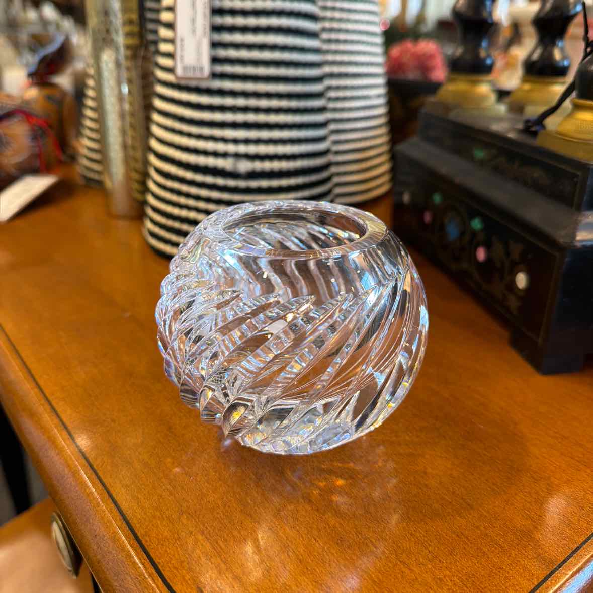 Faberge Crystal Rose Bowl