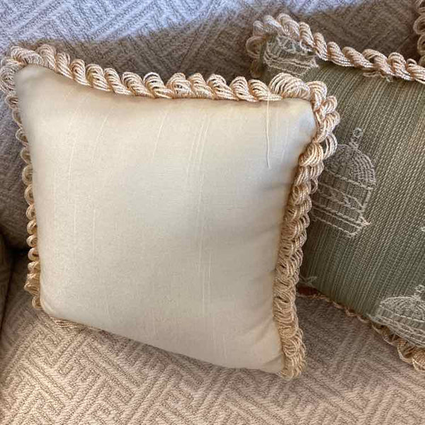 Three Small Green Pillows