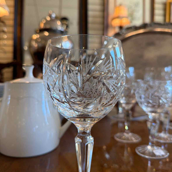 Set of 17 Crystal Wine Glasses