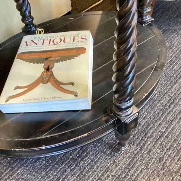 Side Table w/Barley Twist Legs