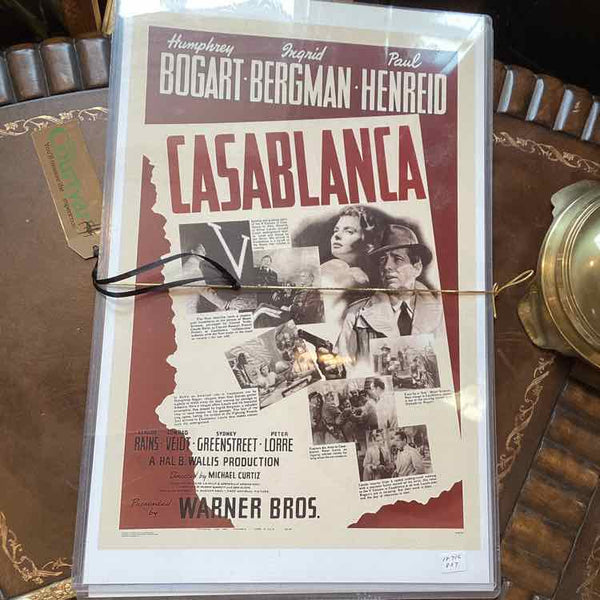 Three Movie Posters/Casablanca, Dracula, The Birds