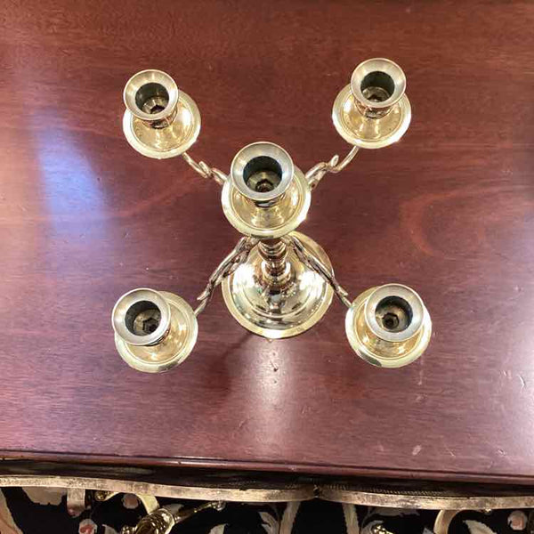 5 Candle Baldwin Brass Candlestick