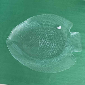 Clear Glass Fish  Platter