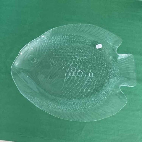 Clear Glass Fish  Platter
