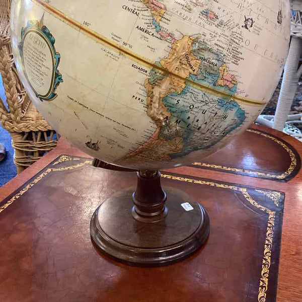 12" Replogle Globe With Wood Base