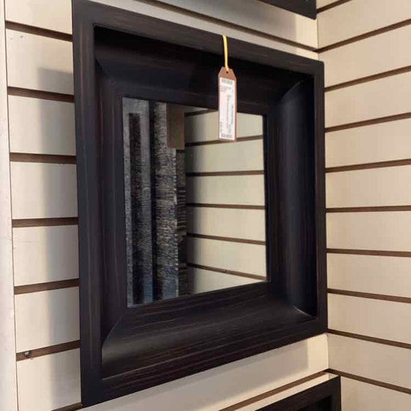 Crate & Barrel Black Metal Mirror