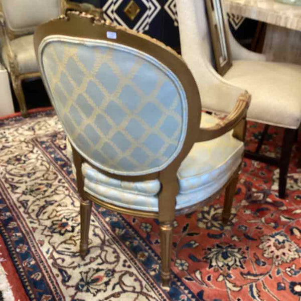 French Provincial Oval Back Chair
