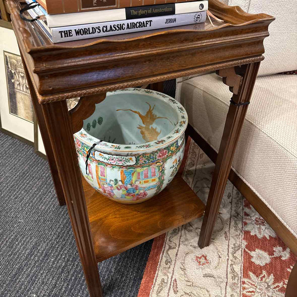 Side Table w/ Glass Top