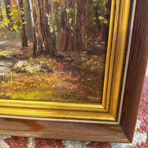 Oil Painting of Forest & Creek