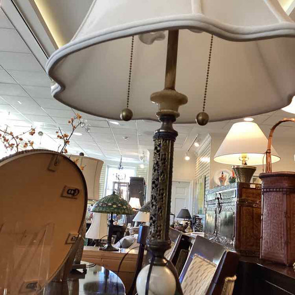 Brass & Marble Floor Lamp