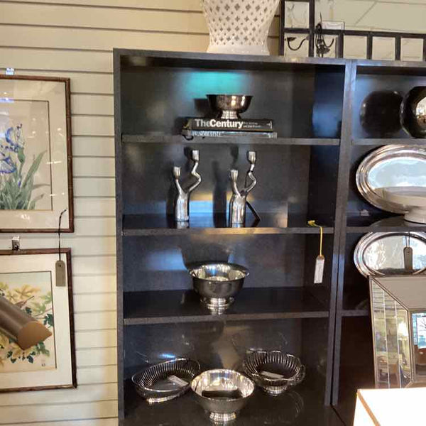 Gray Laminate Bookcase With Two Drawers